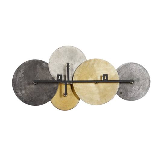 Gold, Silver & Gray Aluminum Wall Décor